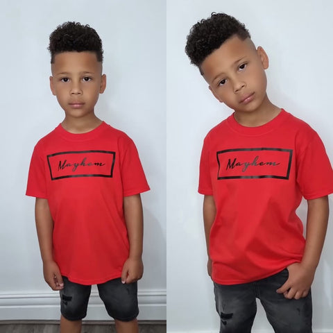 Mayhem Red Boxed T-Shirt
