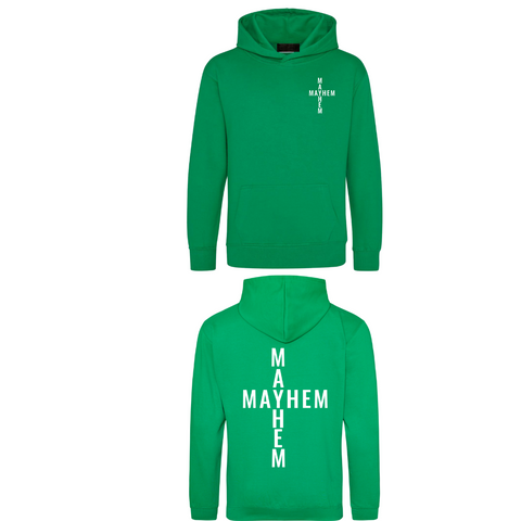Mayhem Green Cross Logo Hoodie