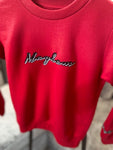 Mayhem Red sweater-3D double logo/ logo may vary - see images