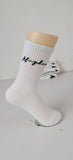 Mayhem White Logo Socks