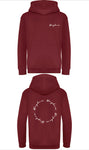 Mayhem Burgundy Circle Back Hoodie